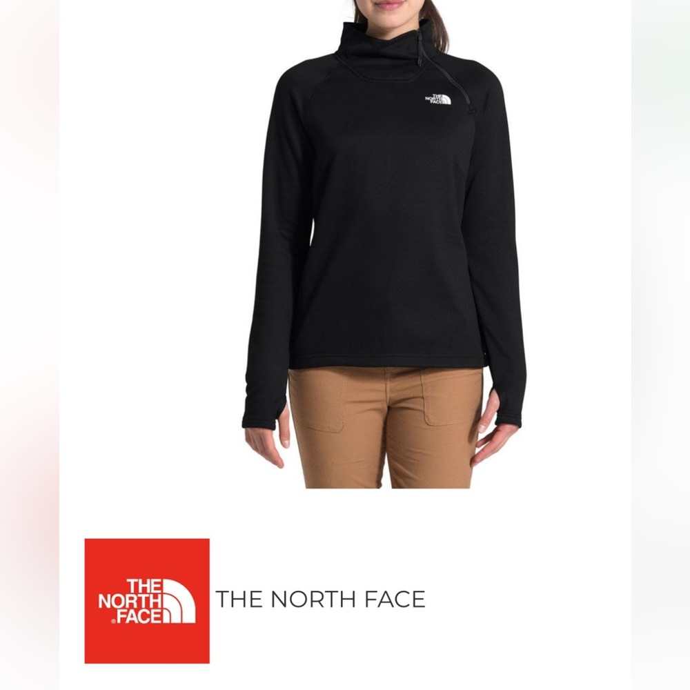 NORTH FACE BLACK 1/4 ZIP